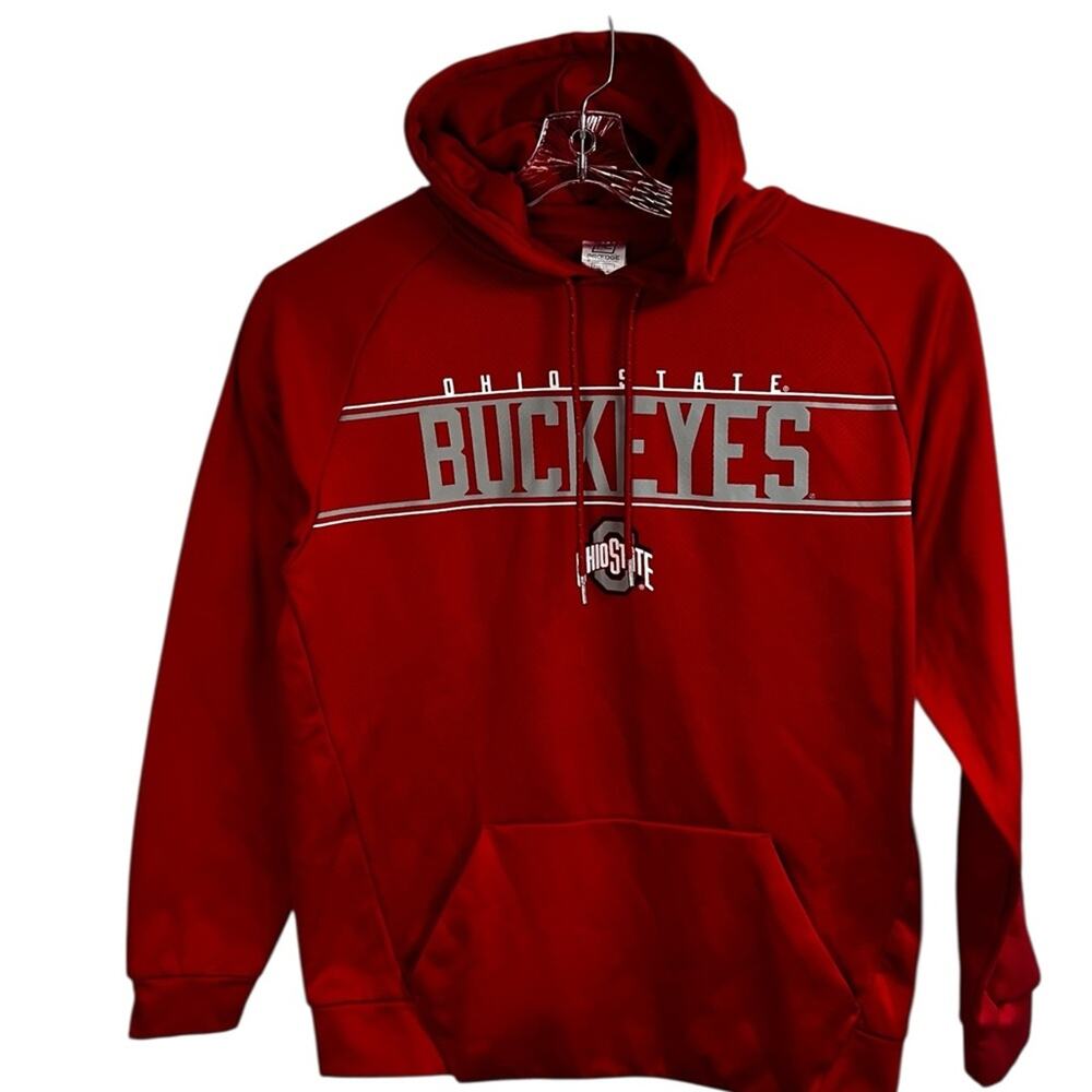 Ohio State Buckeyes Hoodie Red Pro Edge Knights Apparel Medium  | NCAA Gear